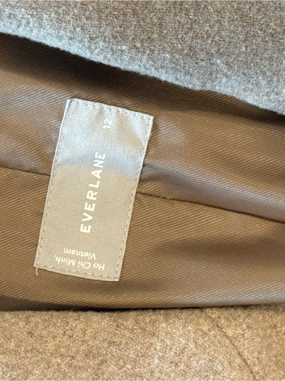 Everlane Tan Wool-Blend Single-Breasted Blazer - Picture 4 of 7